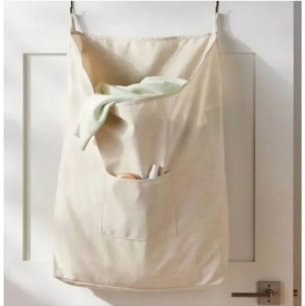 Brightroom Cream Hanging Laundry Bag Over The Door